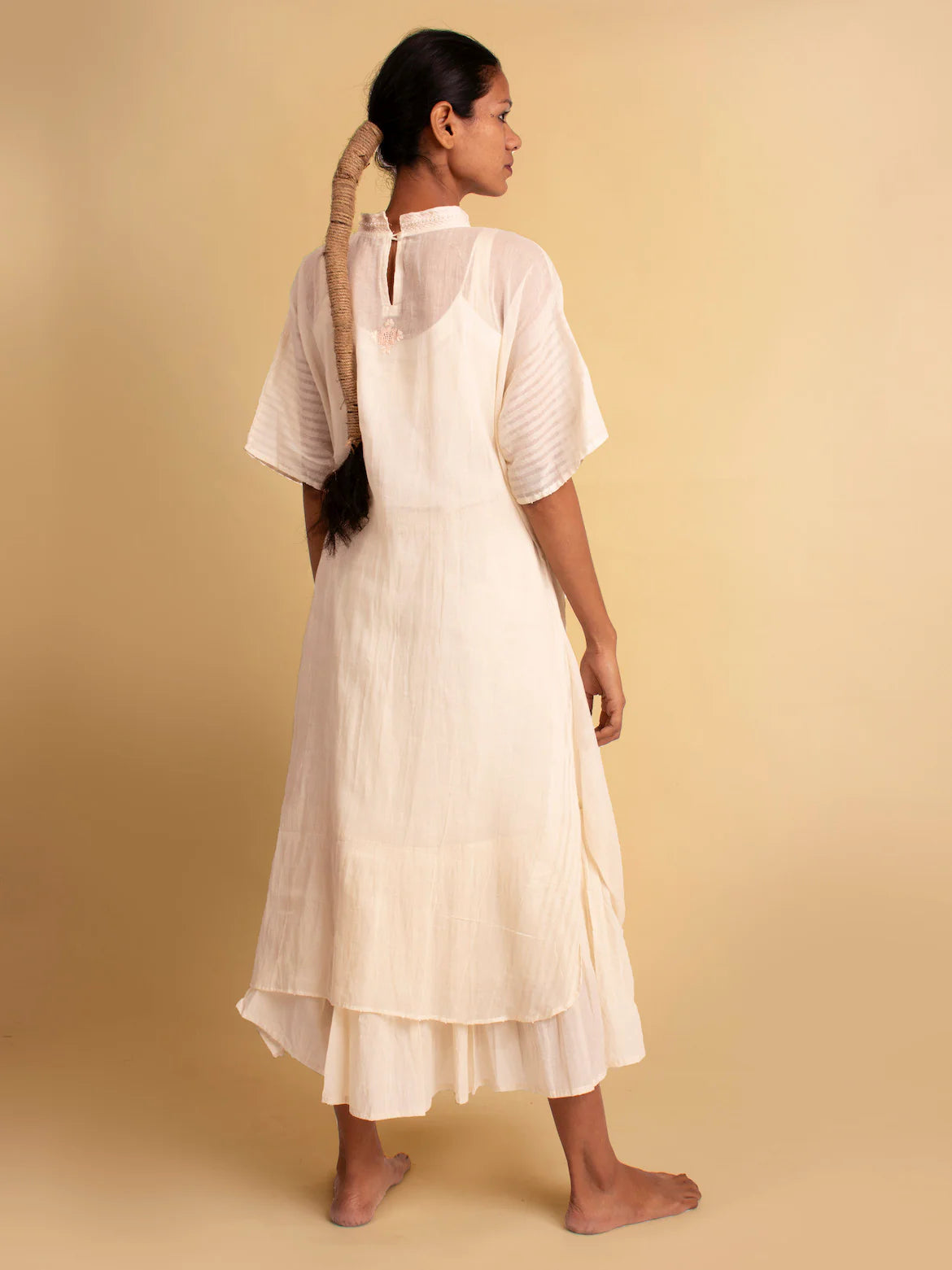 Pachari Set (Top & Skirt ) - Beige