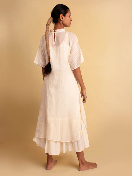 Pachari Set (Top & Skirt ) - Beige