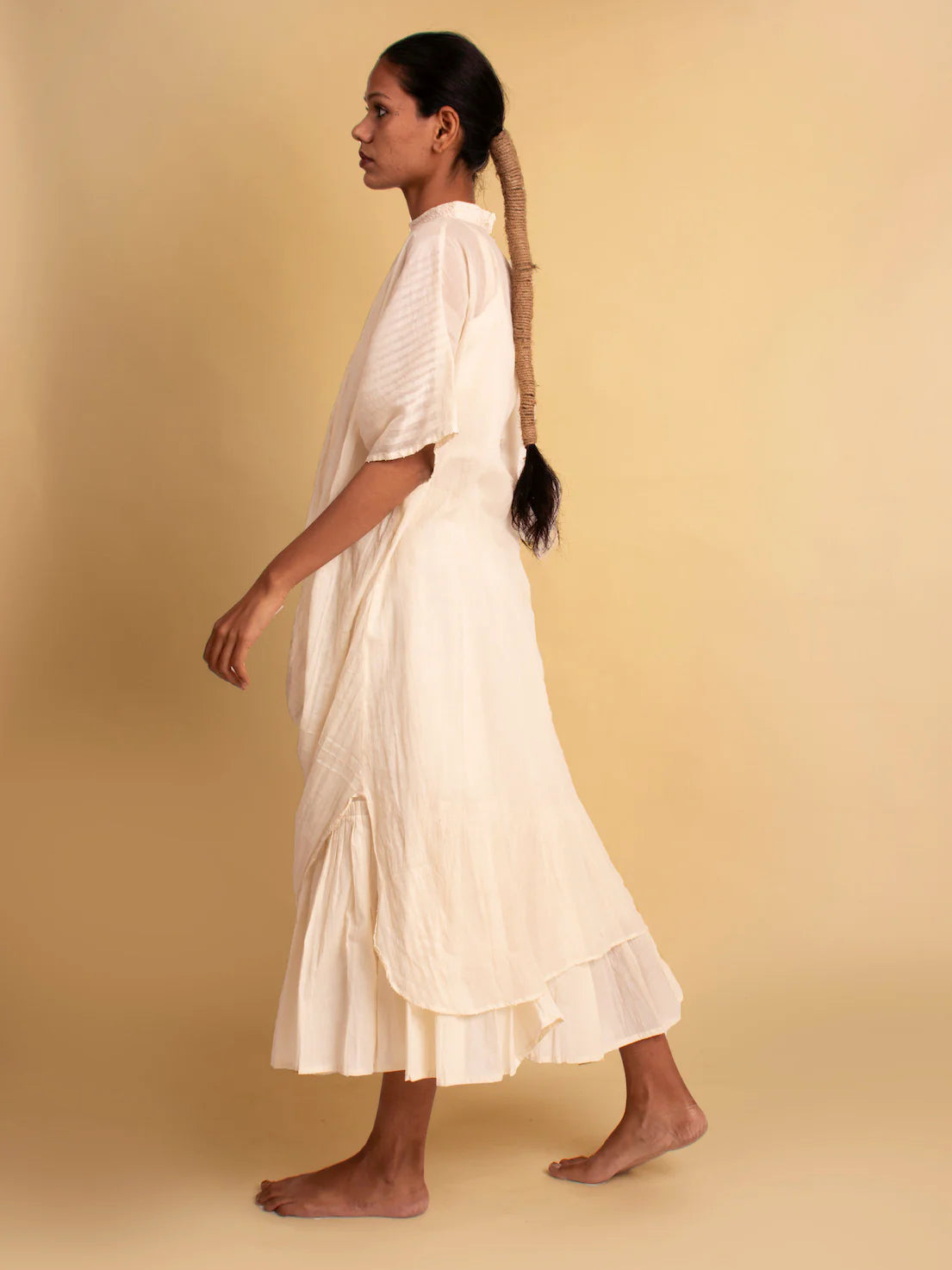 Pachari Set (Top & Skirt ) - Beige