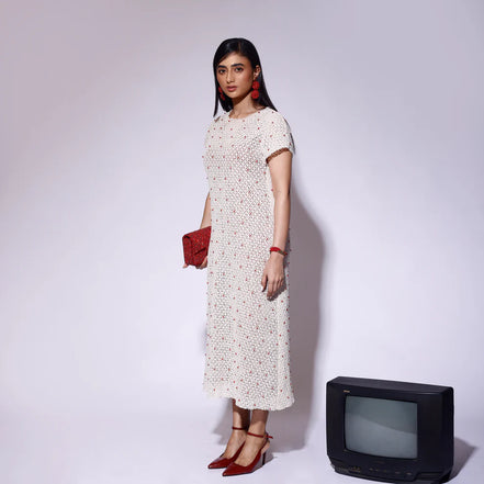 Pearl Cotton Net dress