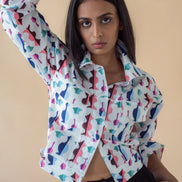 Printed Fly Jacket