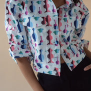 Printed Fly Jacket