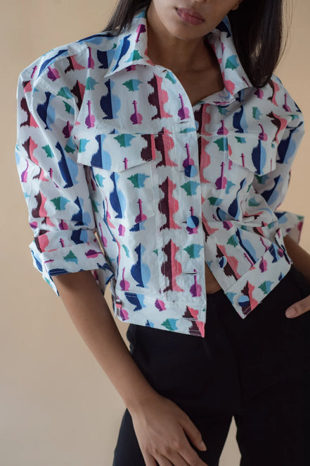 Printed Fly Jacket