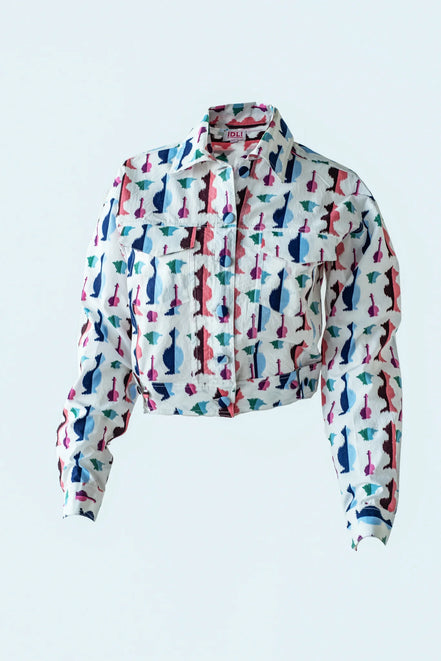 Printed Fly Jacket