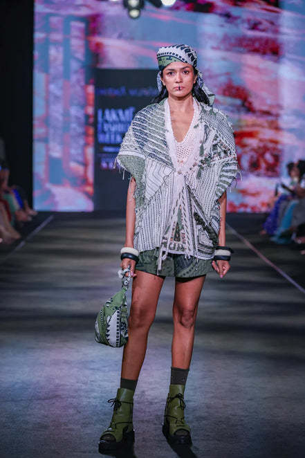 Olive Print Shorts