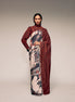 RUST PRINT SILK SAREE