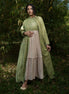 Rabia Set - Dress and Jacket - Green and Pink