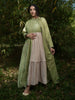 Rabia Set - Dress and Jacket - Green and Pink