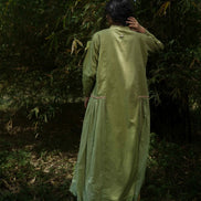 Rabia Set - Dress and Jacket - Green and Pink