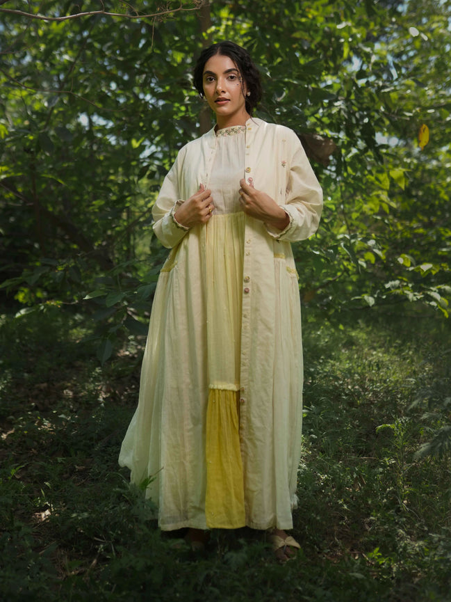 Rabia Set - Dress and Jacket - Yellow