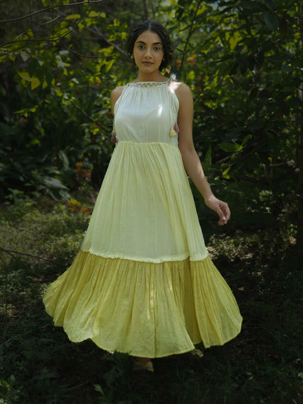 Rabia Set - Dress and Jacket - Yellow