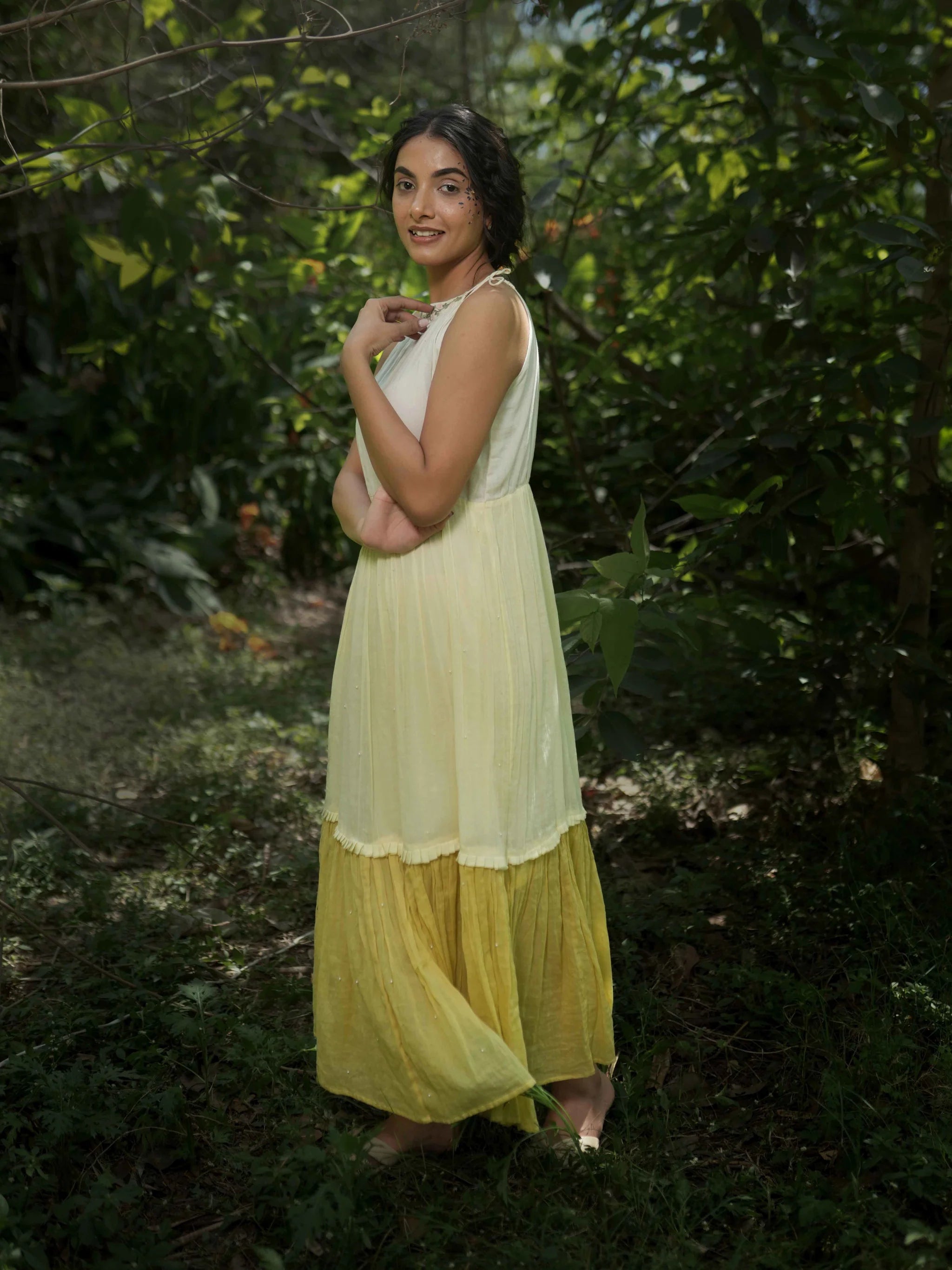 Rabia Set - Dress and Jacket - Yellow