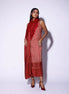 Red Stripe Polka Scarf Dress