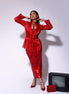 Red Tissue Wrap Top
