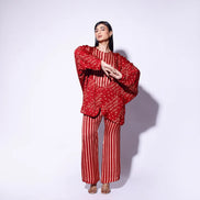 Red White Strip Pants
