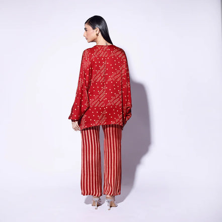 Red White Strip Pants