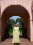 Rose Dress and Jacket Set - Green and White