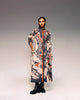 Rust Print Drawstring Dress