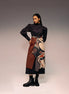 Rust Print Flap Reversible Skirt