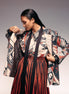 Rust Print Linen Blazer