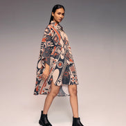 Rust Print Linen Shirt
