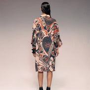 Rust Print Linen Shirt