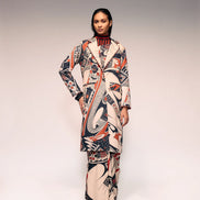 Rust Print Overcoat