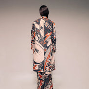 Rust Print Overcoat