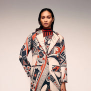 Rust Print Overcoat