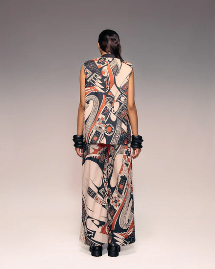 Rust Print Trouser
