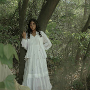 Serphina Set - Dress and Jacket - White