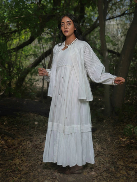 Serphina Set - Dress and Jacket - White