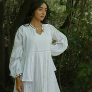 Serphina Set - Dress and Jacket - White