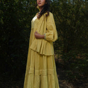 Serphina Set - Dress and Jacket - Yellow Yorker