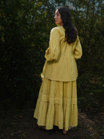 Serphina Set - Dress and Jacket - Yellow Yorker
