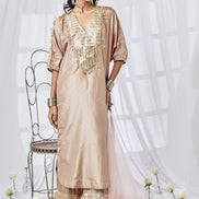 Silk Kaftaan Long Shirt