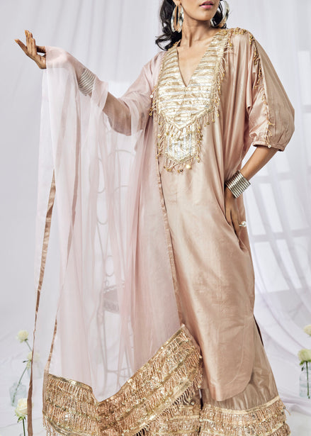 Silk Kaftaan Long Shirt