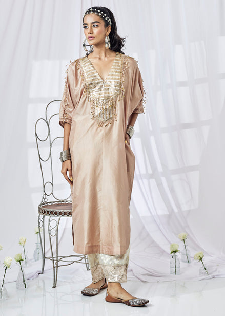 Silk Kaftaan Long Shirt