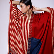 Stripe Circle Cape Dress