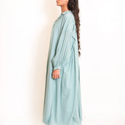 Swirl Dress Mul Cotton - Mint Green