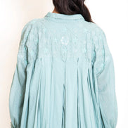 Swirl Dress Mul Cotton - Mint Green