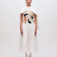 White Comma Dress