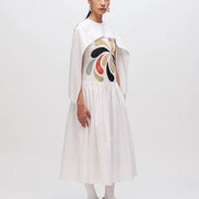 White Comma Dress