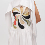 White Comma Dress