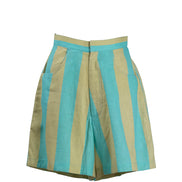 Yellow Blue Stripe Shorts