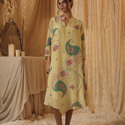 Yellow Paisley Tunic Dress
