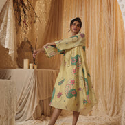 Yellow Paisley Tunic Dress
