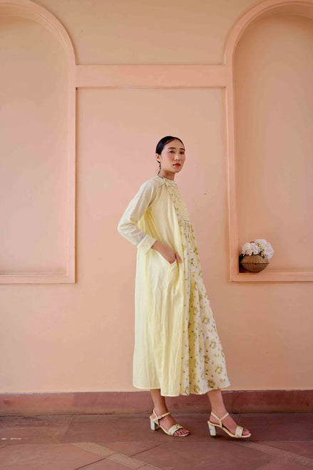 Zeno Dress - Lemon Printed