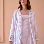 Betty Dress and Jacket Set - White