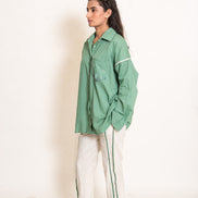 Clam Set (Top + Pants) Mul Cotton Apple Green